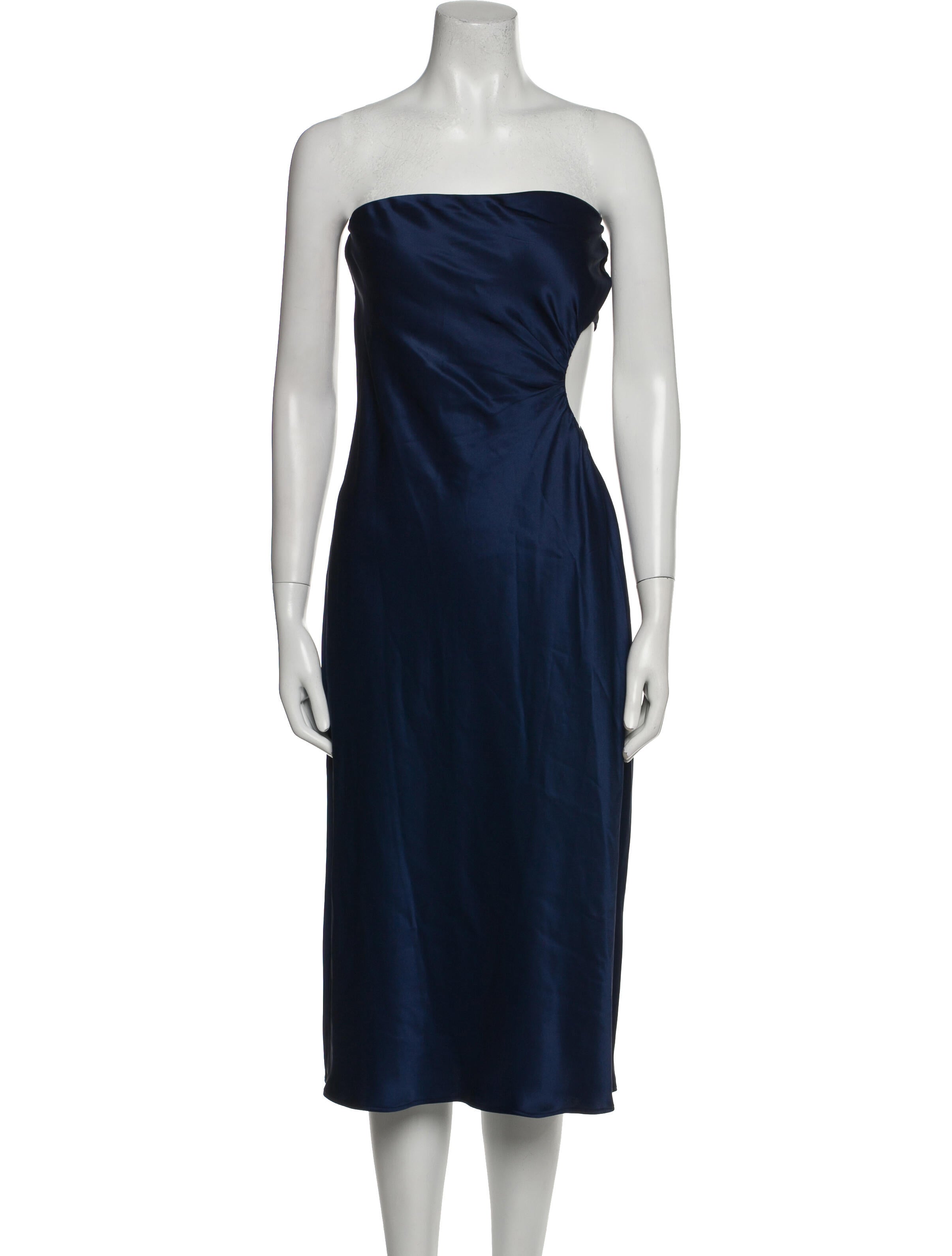 Reformation Strapless Knee-Length Dress