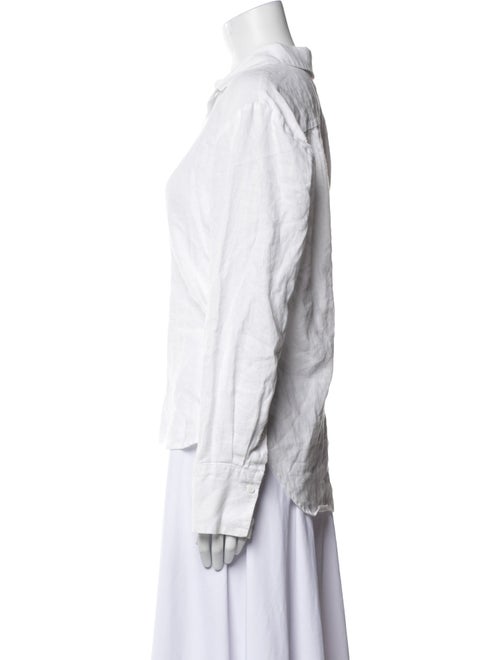 Reformation Linen Long Sleeve Button-Up Top