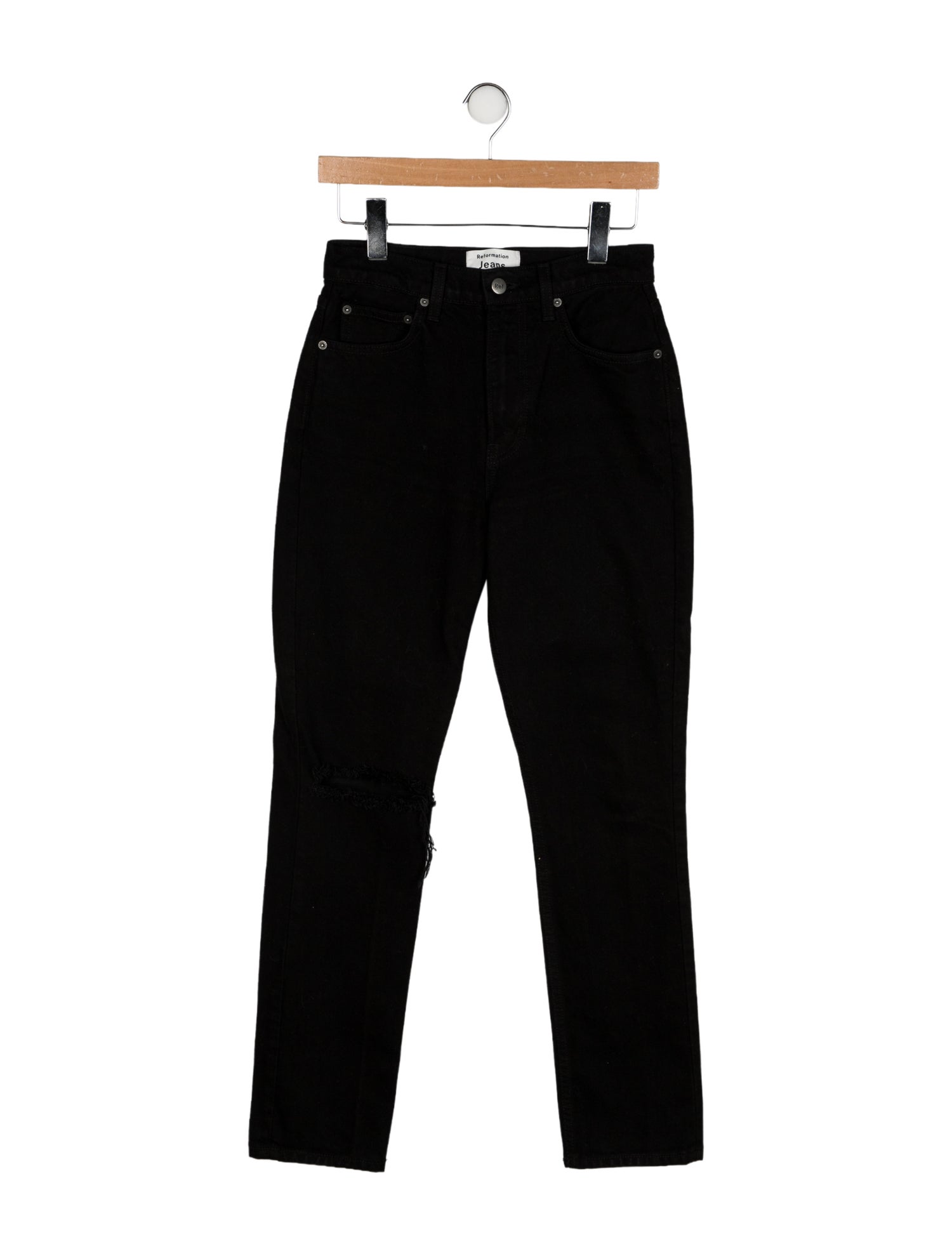 Reformation Mid-Rise Straight Leg Jeans