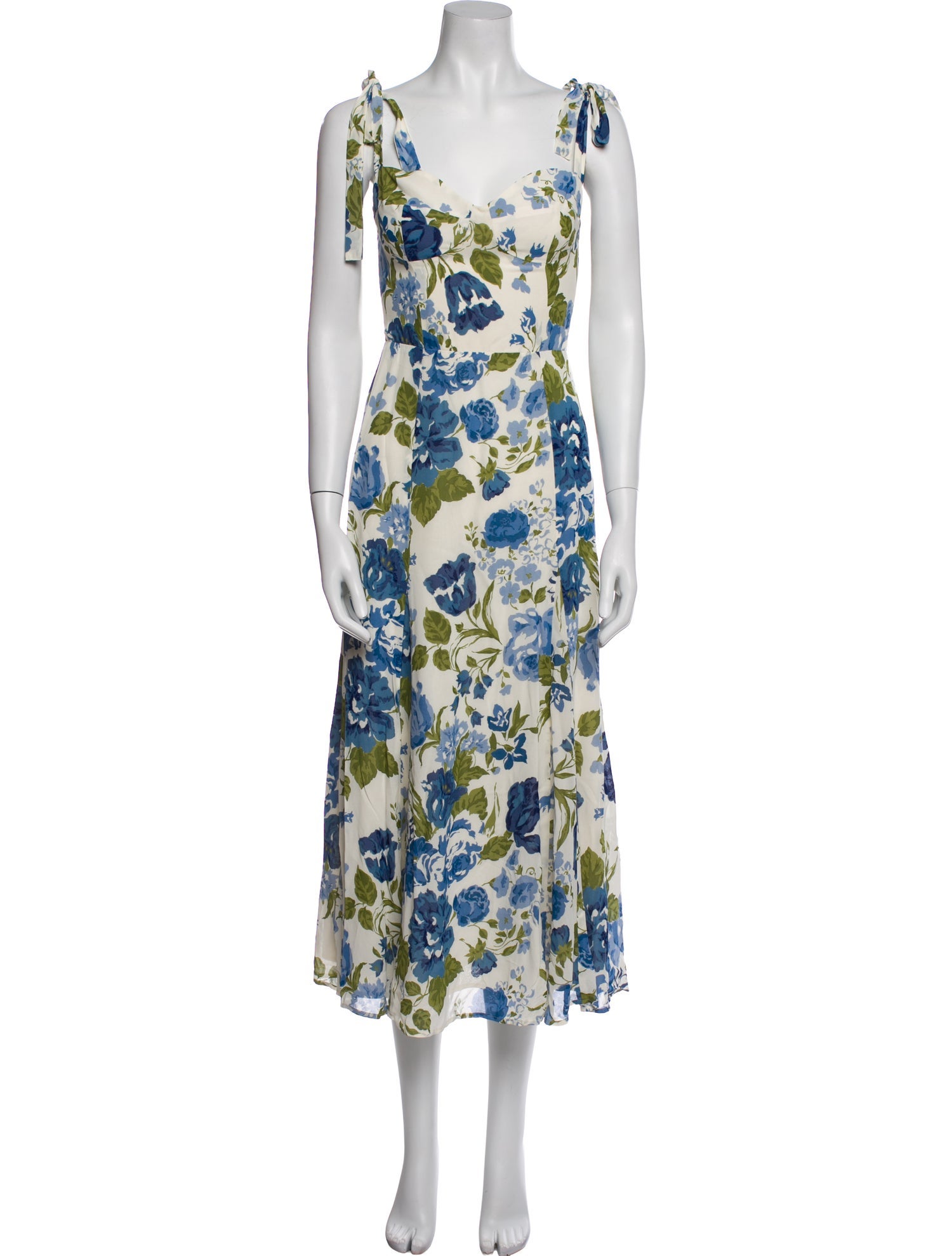 Reformation Floral Print Long Dress