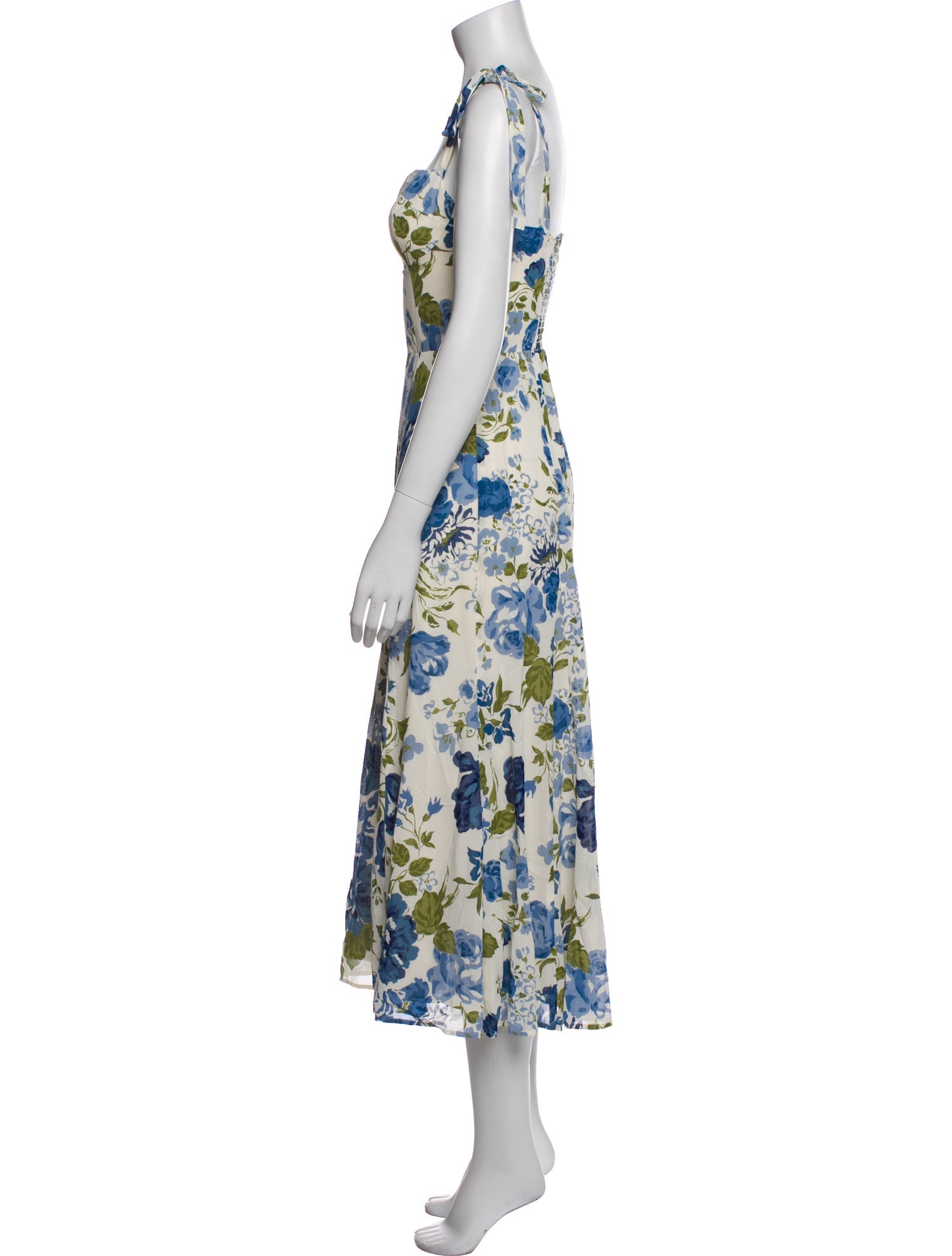 Reformation Floral Print Long Dress