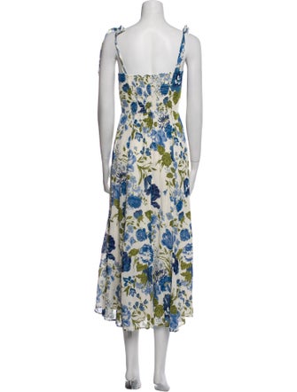 Reformation Floral Print Long Dress