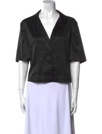 Reformation V-Neck Short Sleeve Crop Top