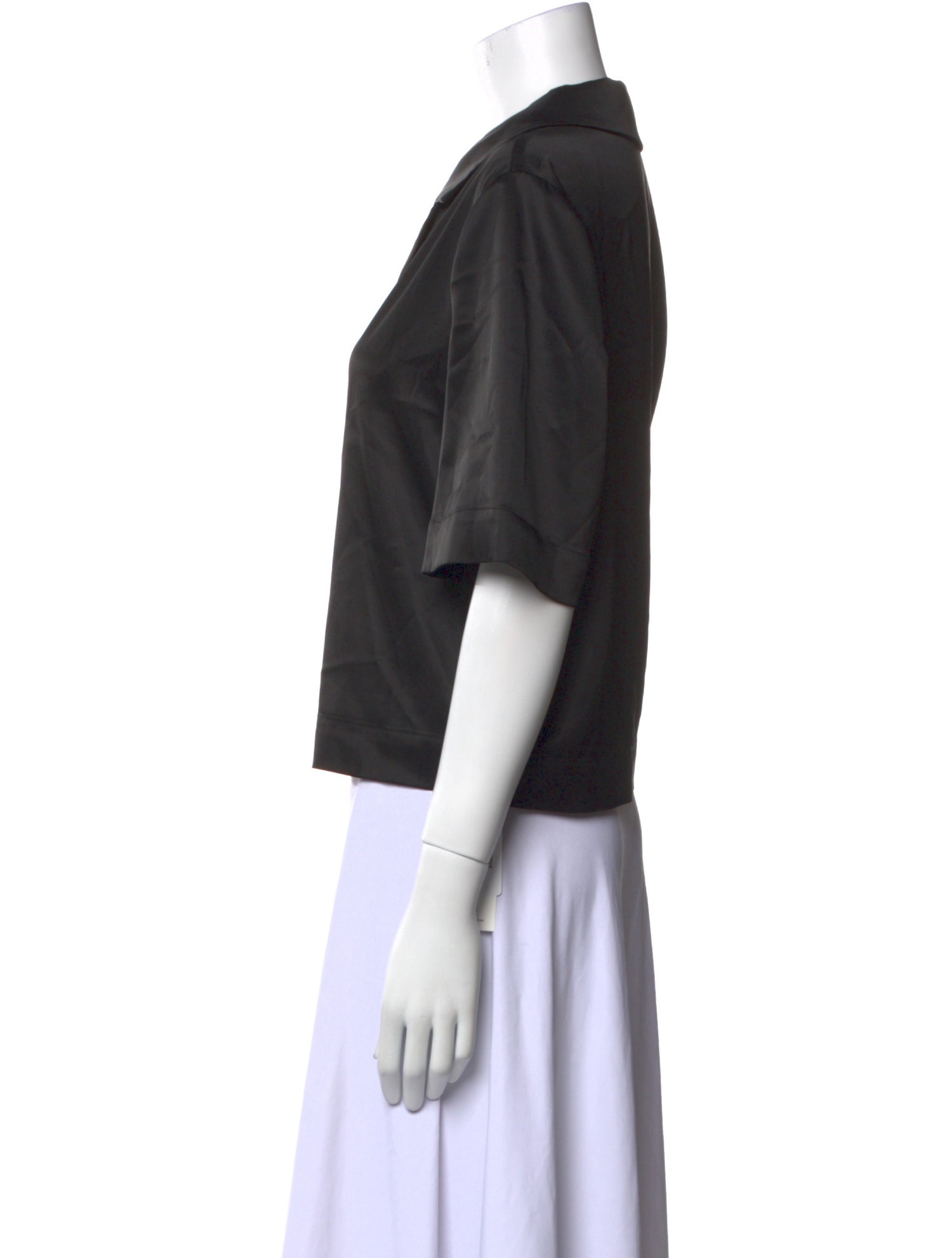 Reformation V-Neck Short Sleeve Crop Top