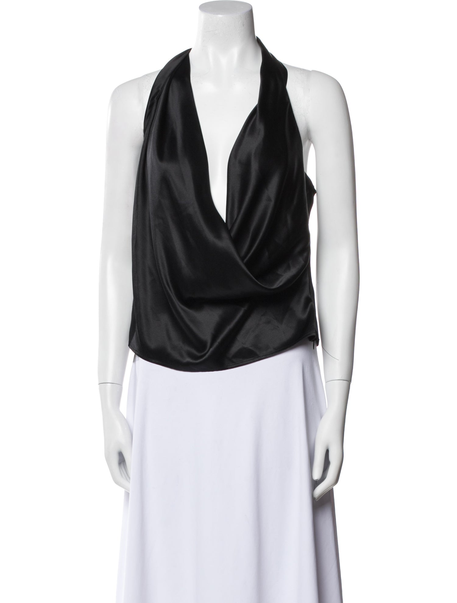 Reformation Silk Cowl Neck Top