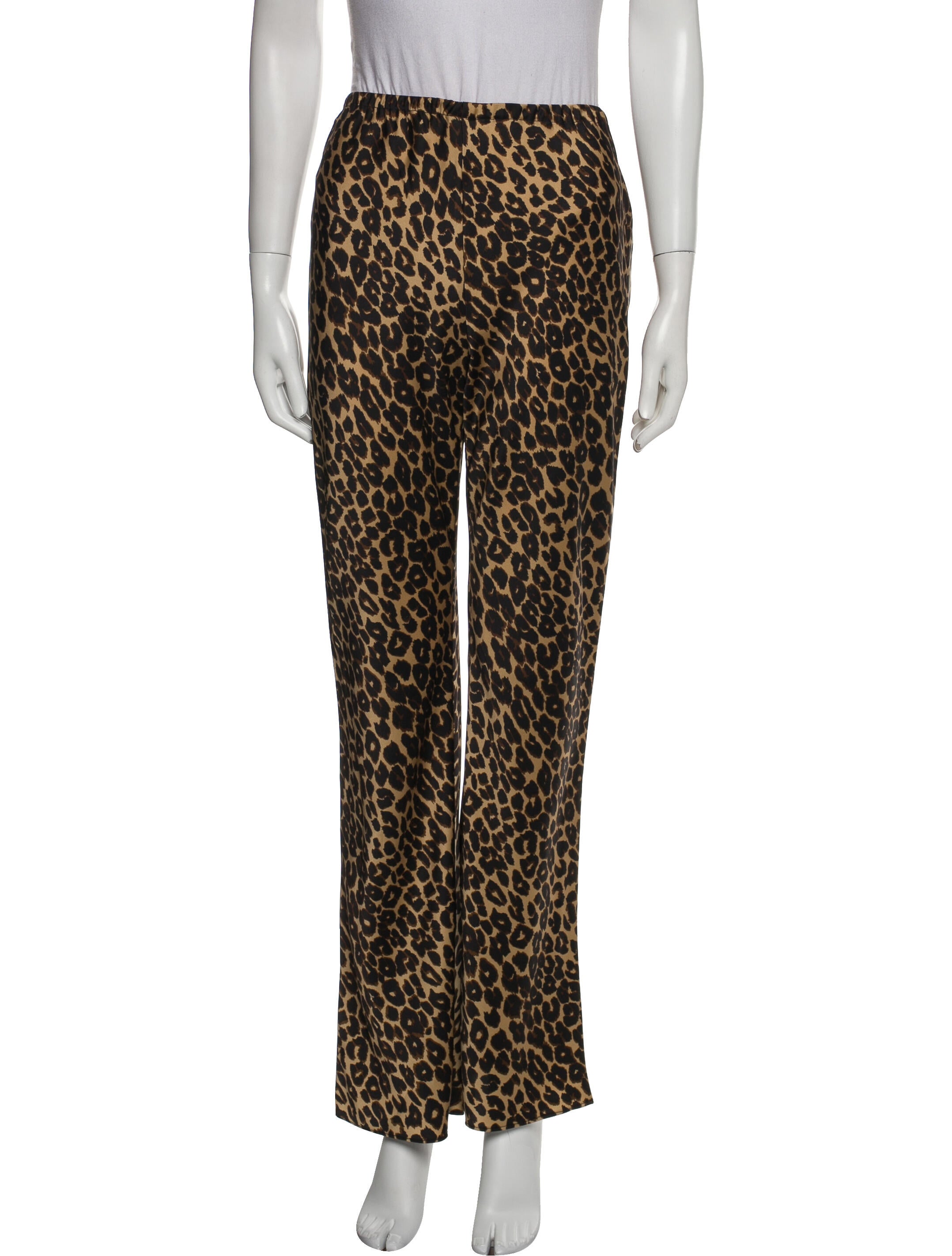Reformation Animal Print Wide Leg Pants