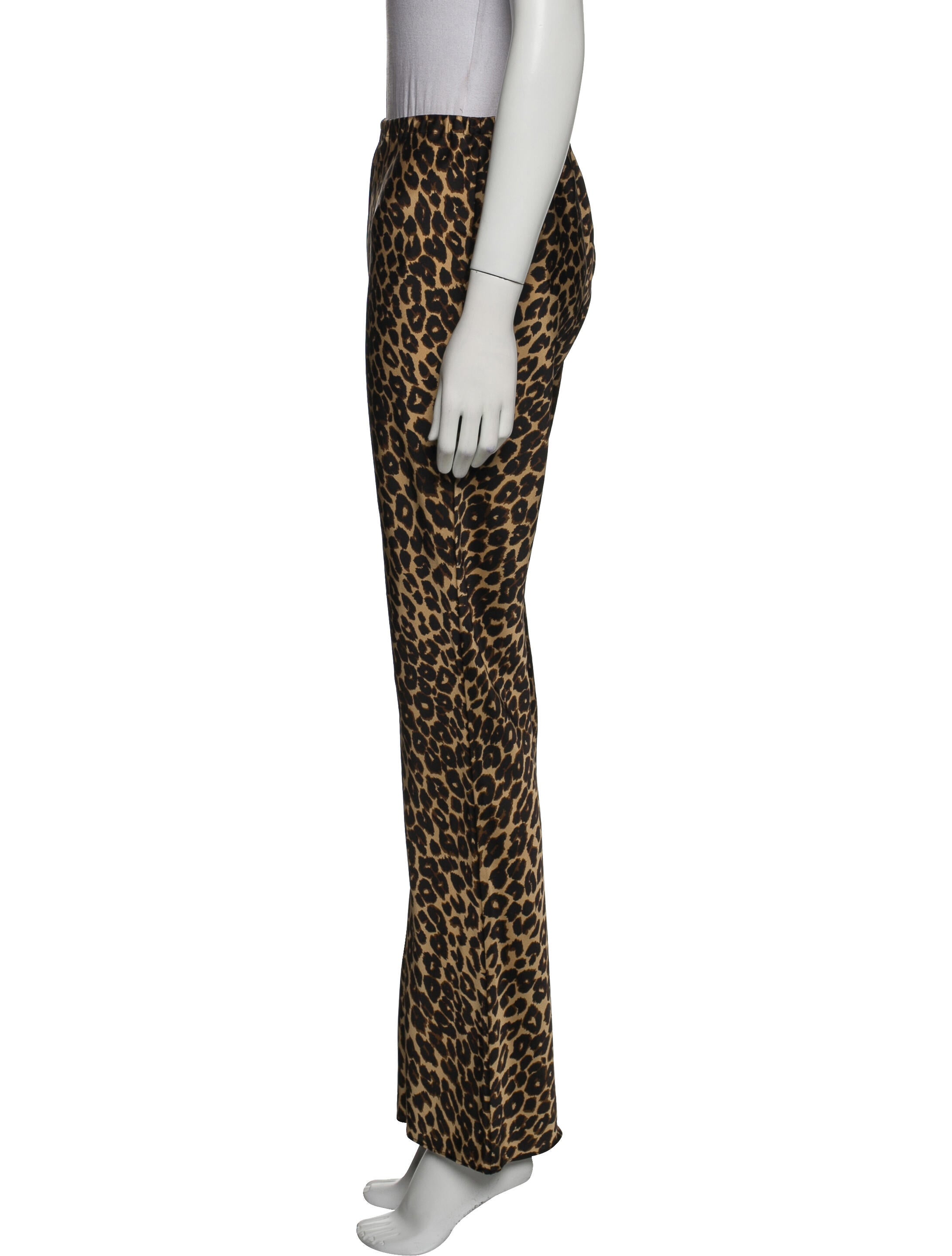 Reformation Animal Print Wide Leg Pants