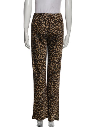 Reformation Animal Print Wide Leg Pants