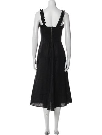 Reformation Linen Midi Length Dress