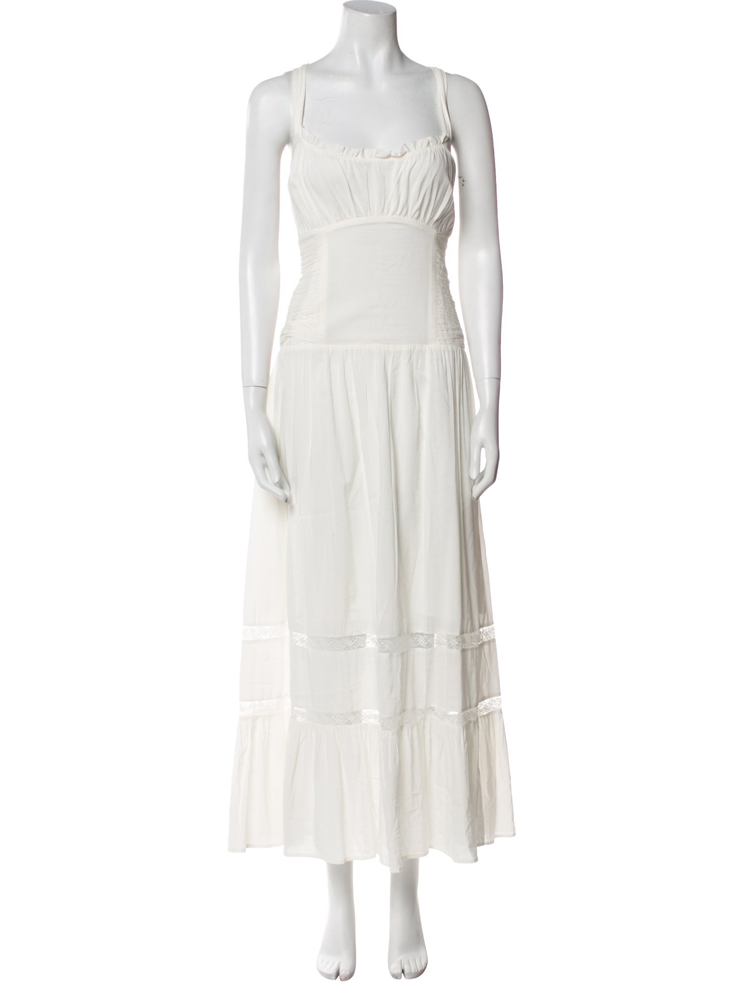 Reformation Square Neckline Long Dress