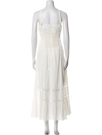 Reformation Square Neckline Long Dress