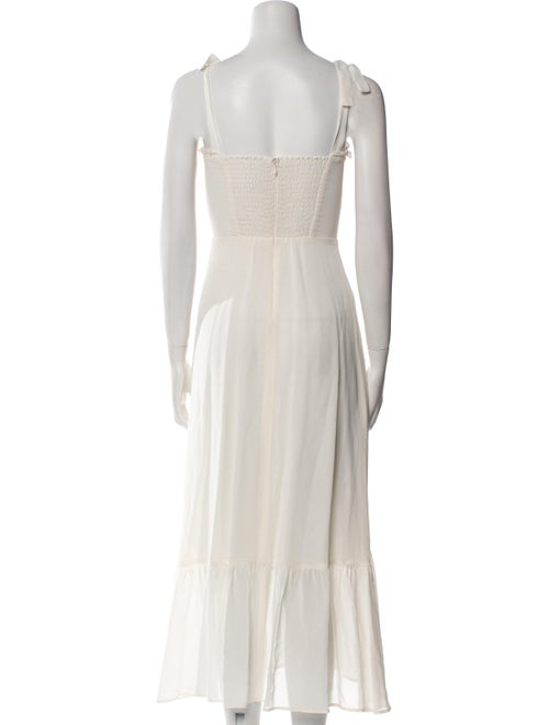 Reformation Square Neckline Midi Length Dress