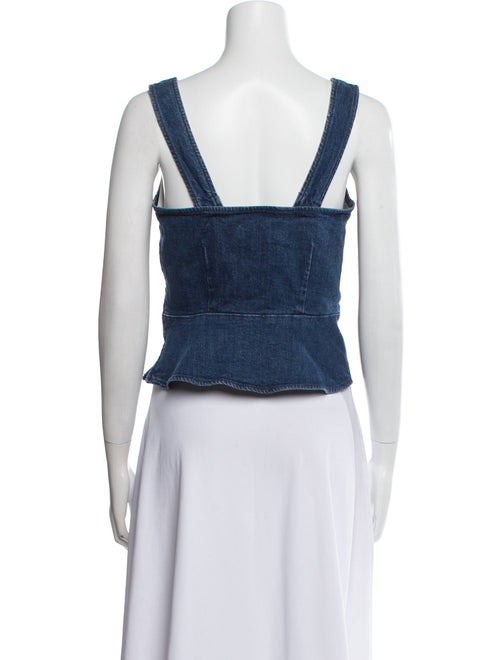 Reformation V-Neck Sleeveless Crop Top
