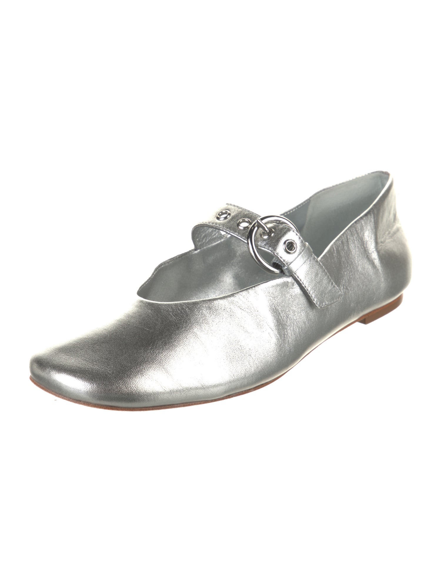 Reformation Leather Mary Jane Flats