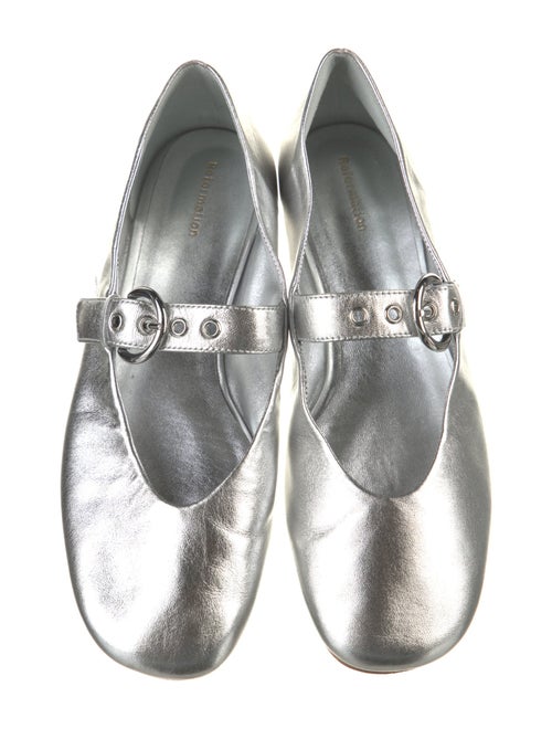 Reformation Leather Mary Jane Flats