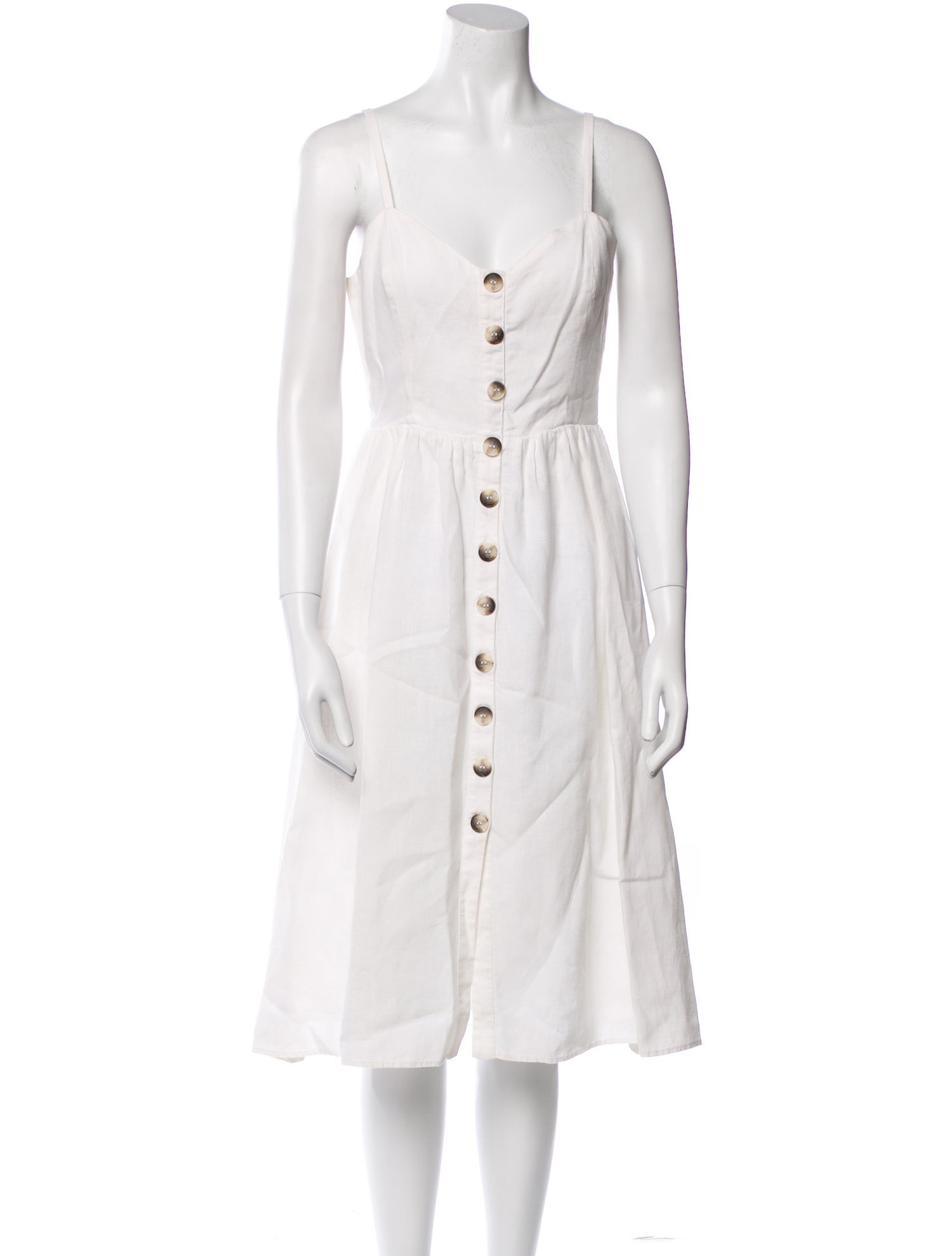 Reformation Linen Midi Length Dress