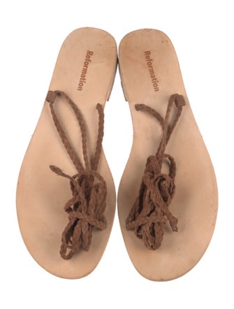 Reformation Suede Gladiator Sandals