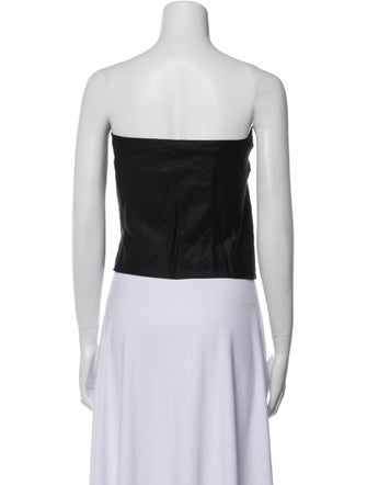 Reformation Linen Strapless Crop Top