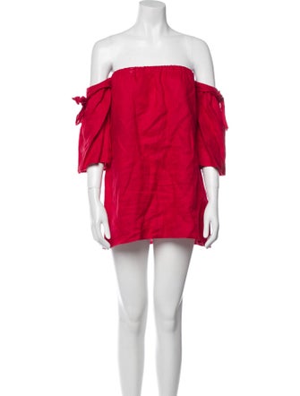 Reformation Off-The-Shoulder Mini Dress