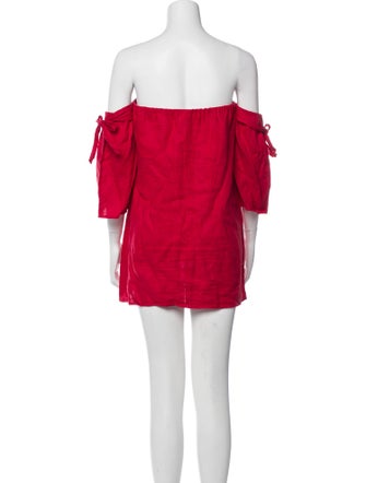 Reformation Off-The-Shoulder Mini Dress