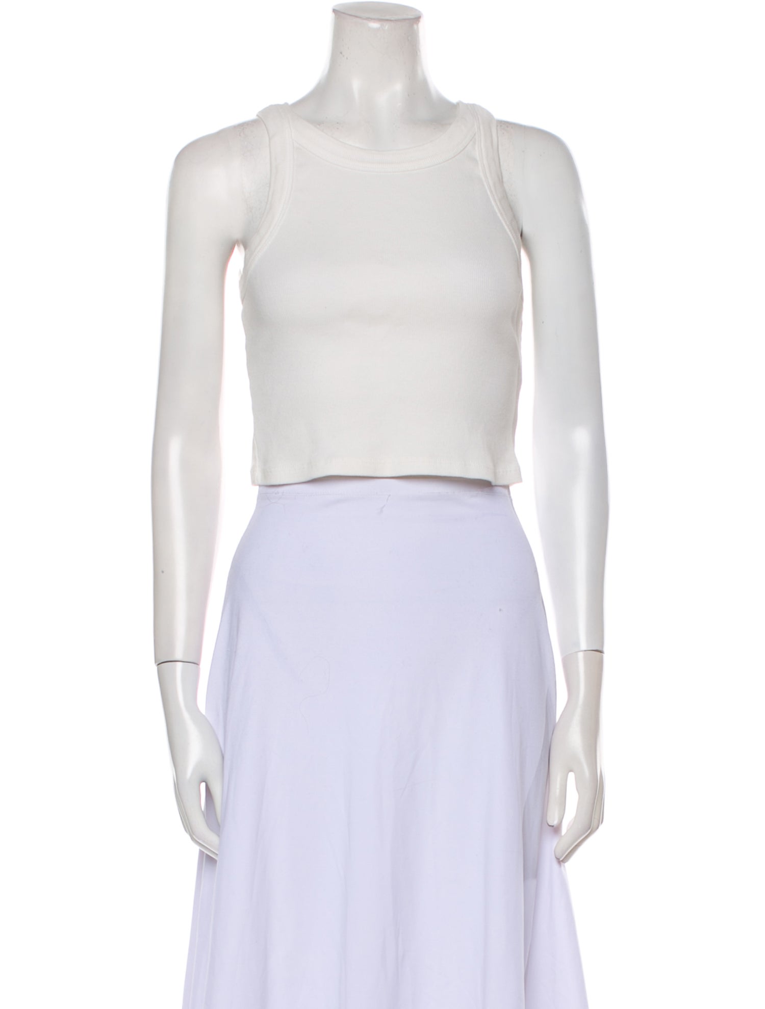 Reformation Crew Neck Sleeveless Crop Top