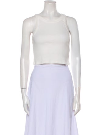 Reformation Crew Neck Sleeveless Crop Top