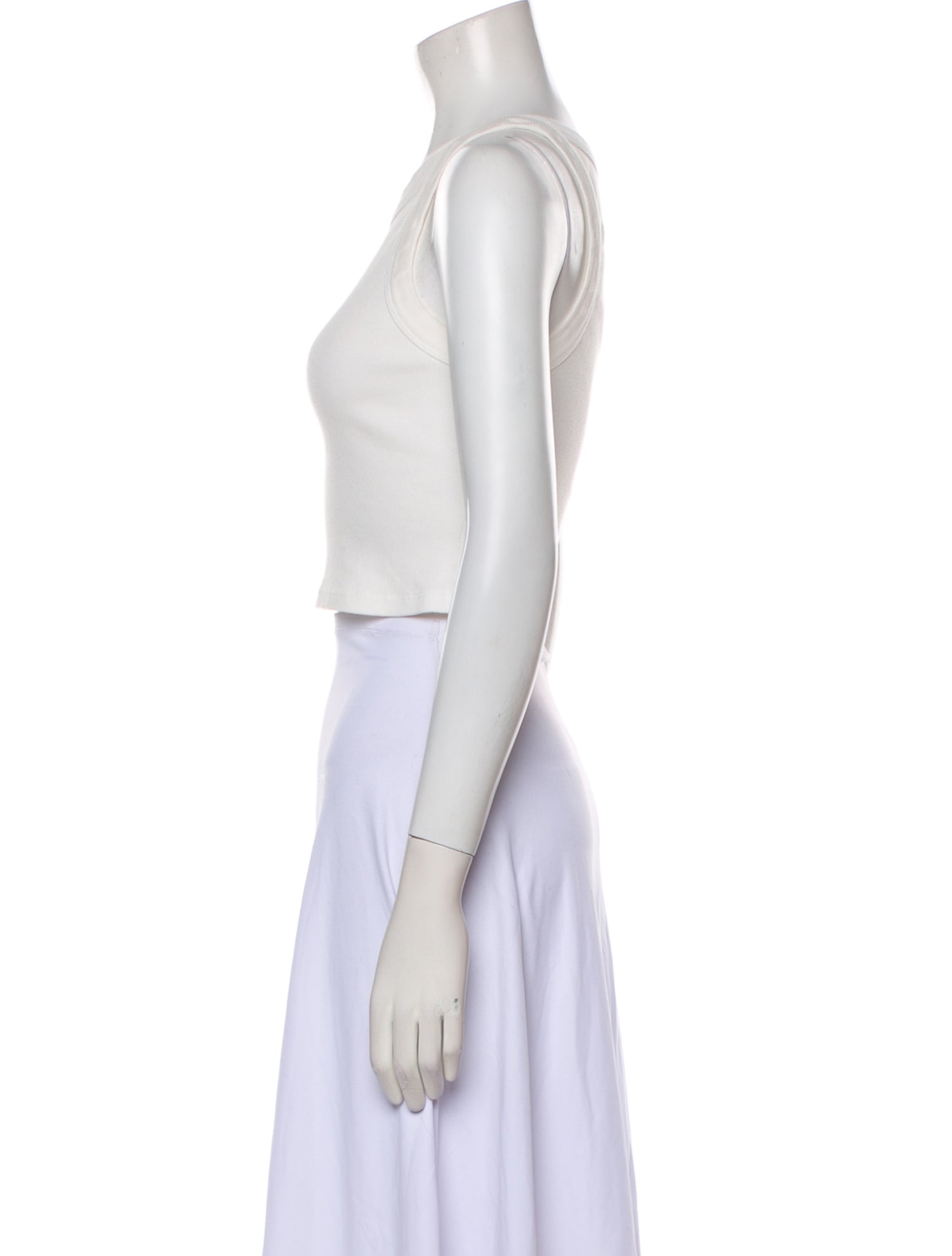 Reformation Crew Neck Sleeveless Crop Top