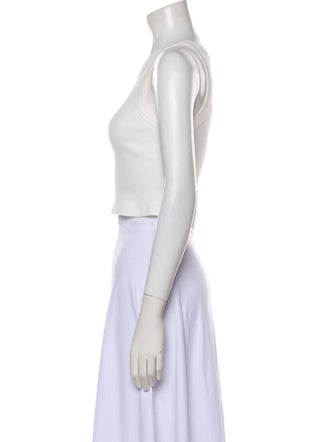 Reformation Crew Neck Sleeveless Crop Top