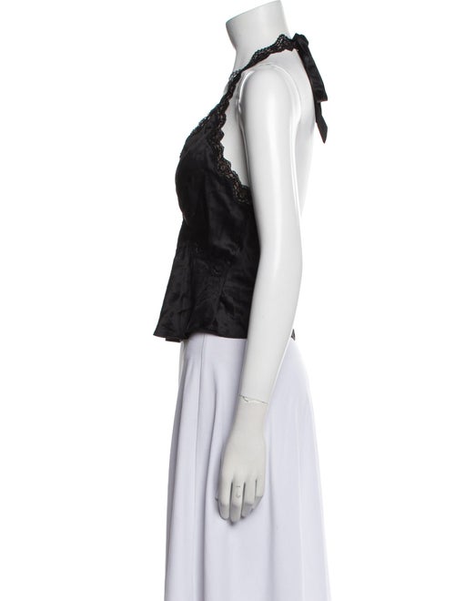 Reformation Silk V-Neck Crop Top