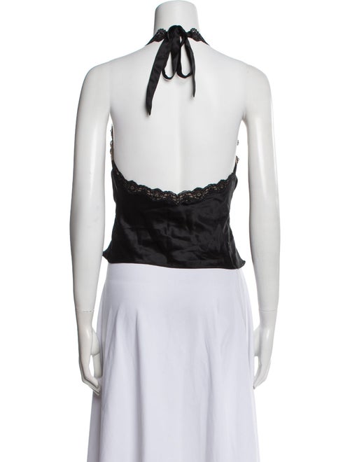 Reformation Silk V-Neck Crop Top