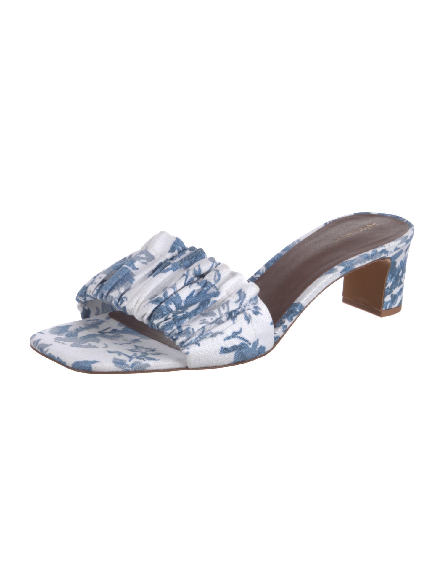 Reformation Floral Print Slides
