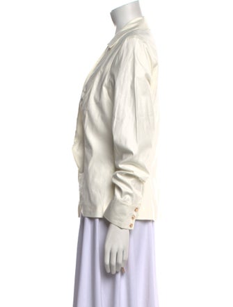 Reformation V-Neck Long Sleeve Polo