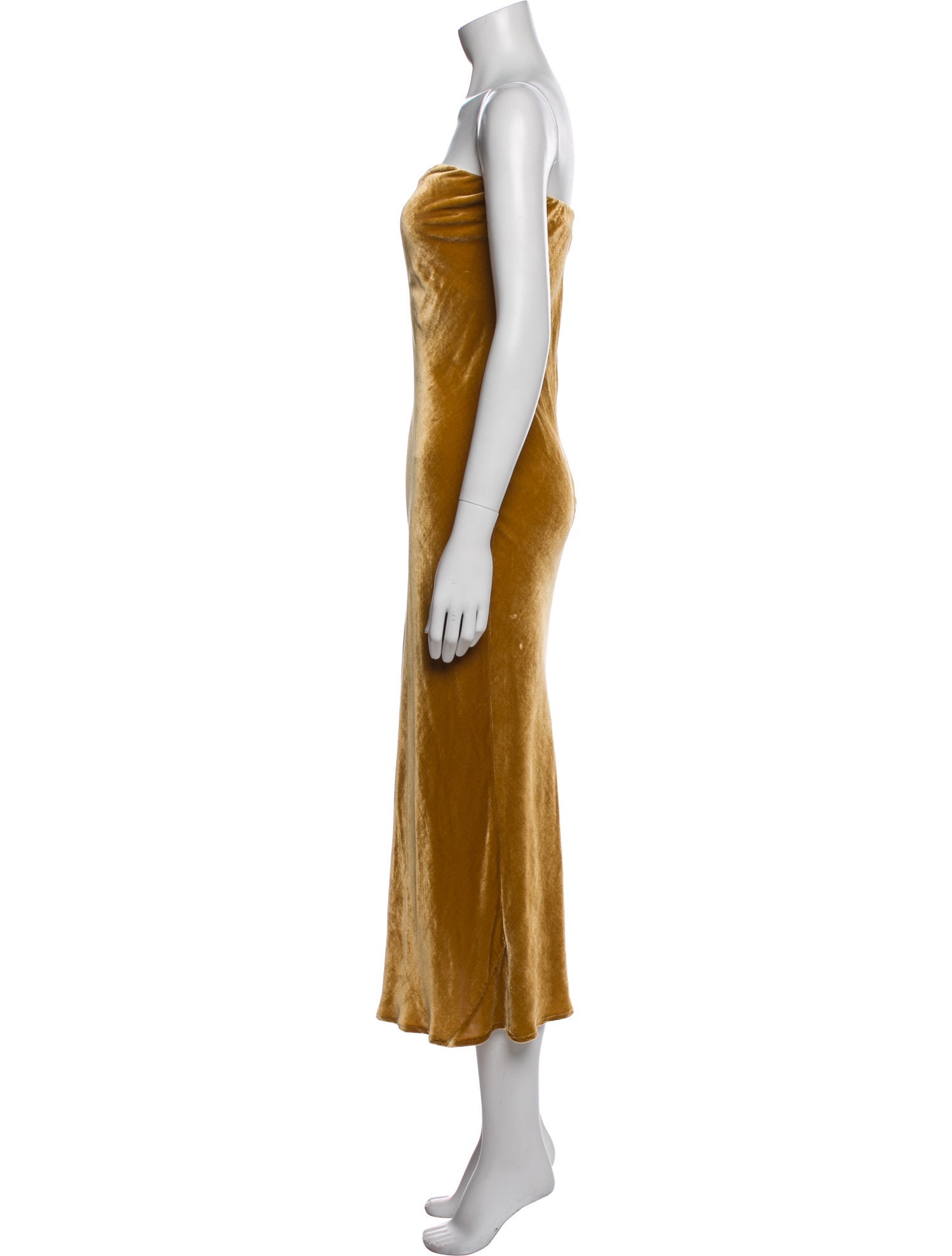 Reformation Strapless Midi Length Dress