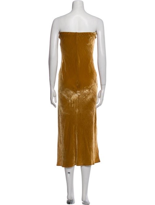 Reformation Strapless Midi Length Dress