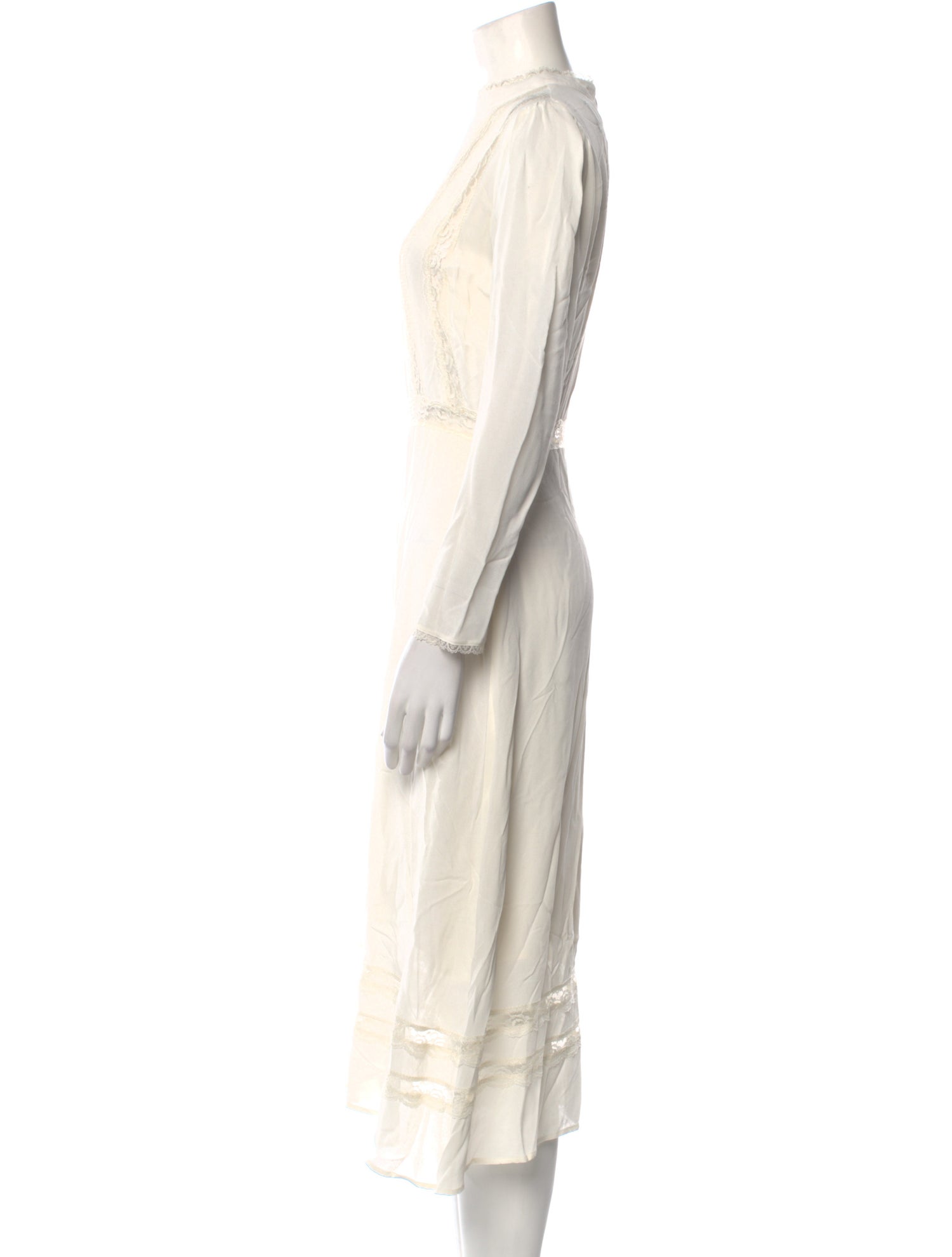 Reformation Mock Neck Midi Length Dress