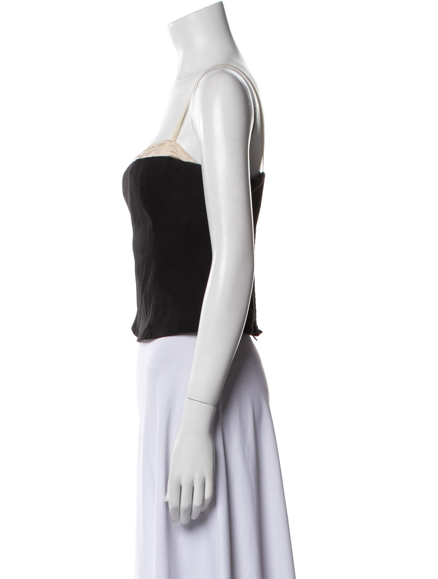 Reformation Square Neckline Sleeveless Crop Top