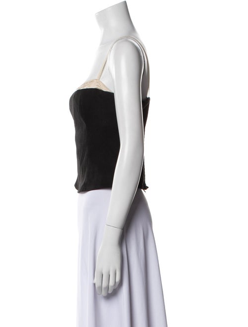 Reformation Square Neckline Sleeveless Crop Top