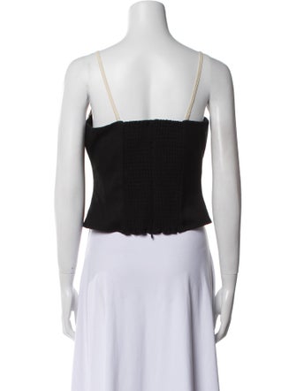 Reformation Square Neckline Sleeveless Crop Top