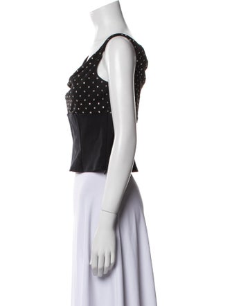 Reformation Scoop Neck Sleeveless Crop Top