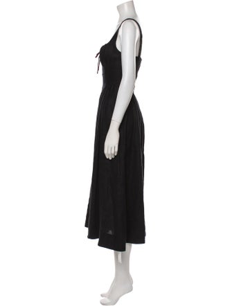 Reformation Linen Midi Length Dress