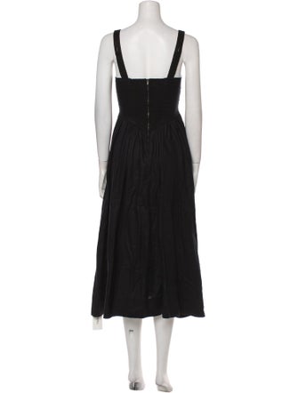 Reformation Linen Midi Length Dress