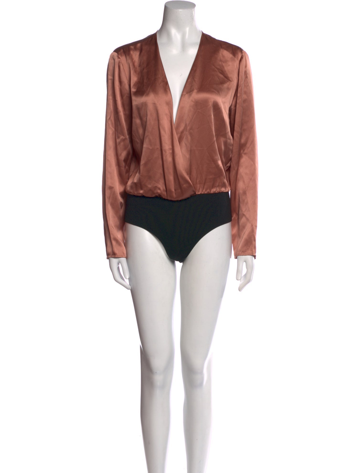 Reformation Silk V-Neck Bodysuit