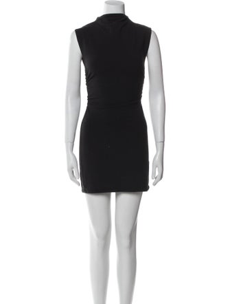 Reformation Mock Neck Mini Dress