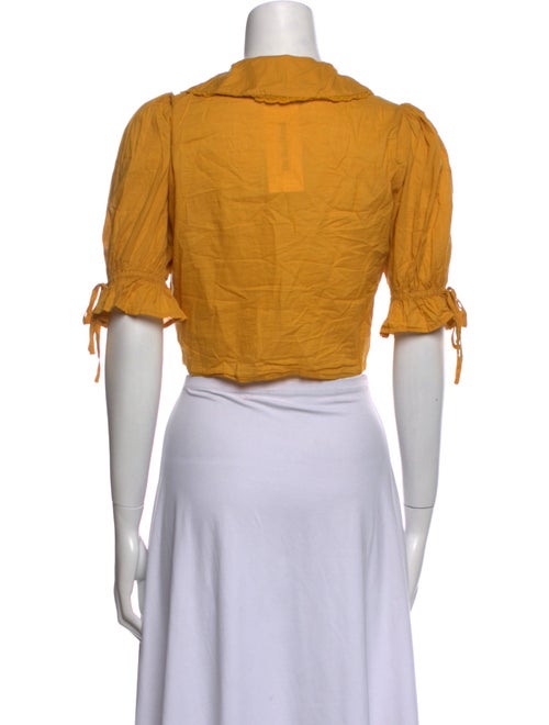 Reformation Short Sleeve Crop Top