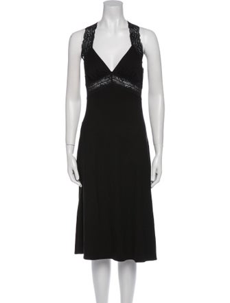 Reformation V-Neck Midi Length Dress