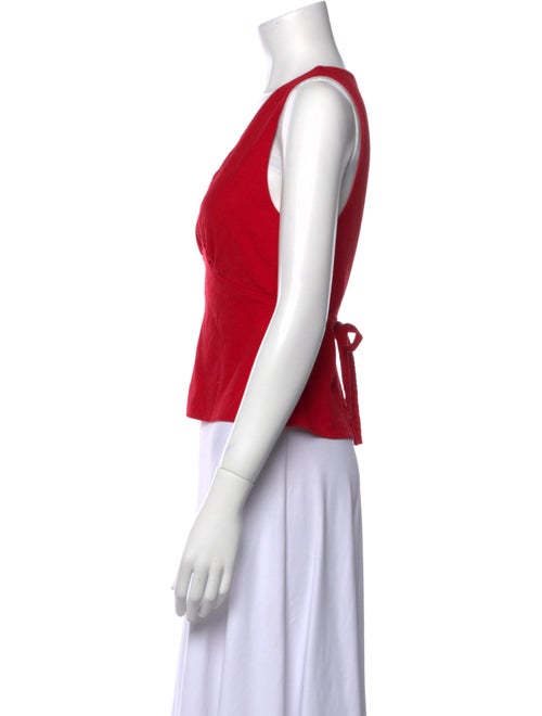 Reformation V-Neck Sleeveless Crop Top