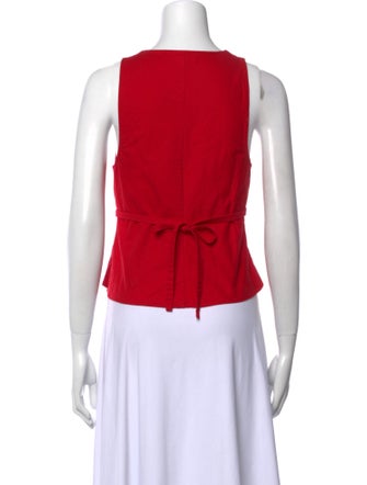 Reformation V-Neck Sleeveless Crop Top