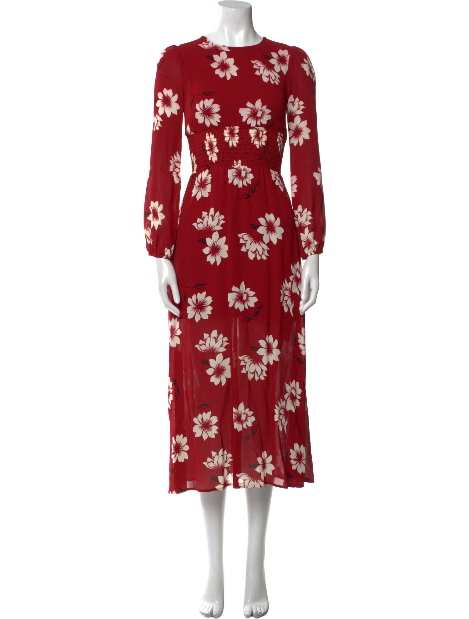 Reformation Floral Print Long Dress