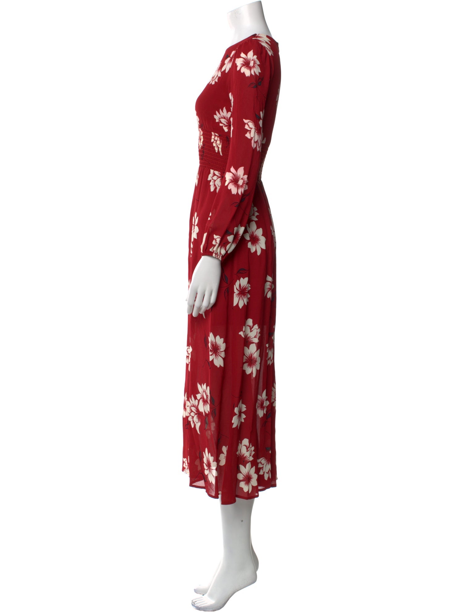 Reformation Floral Print Long Dress