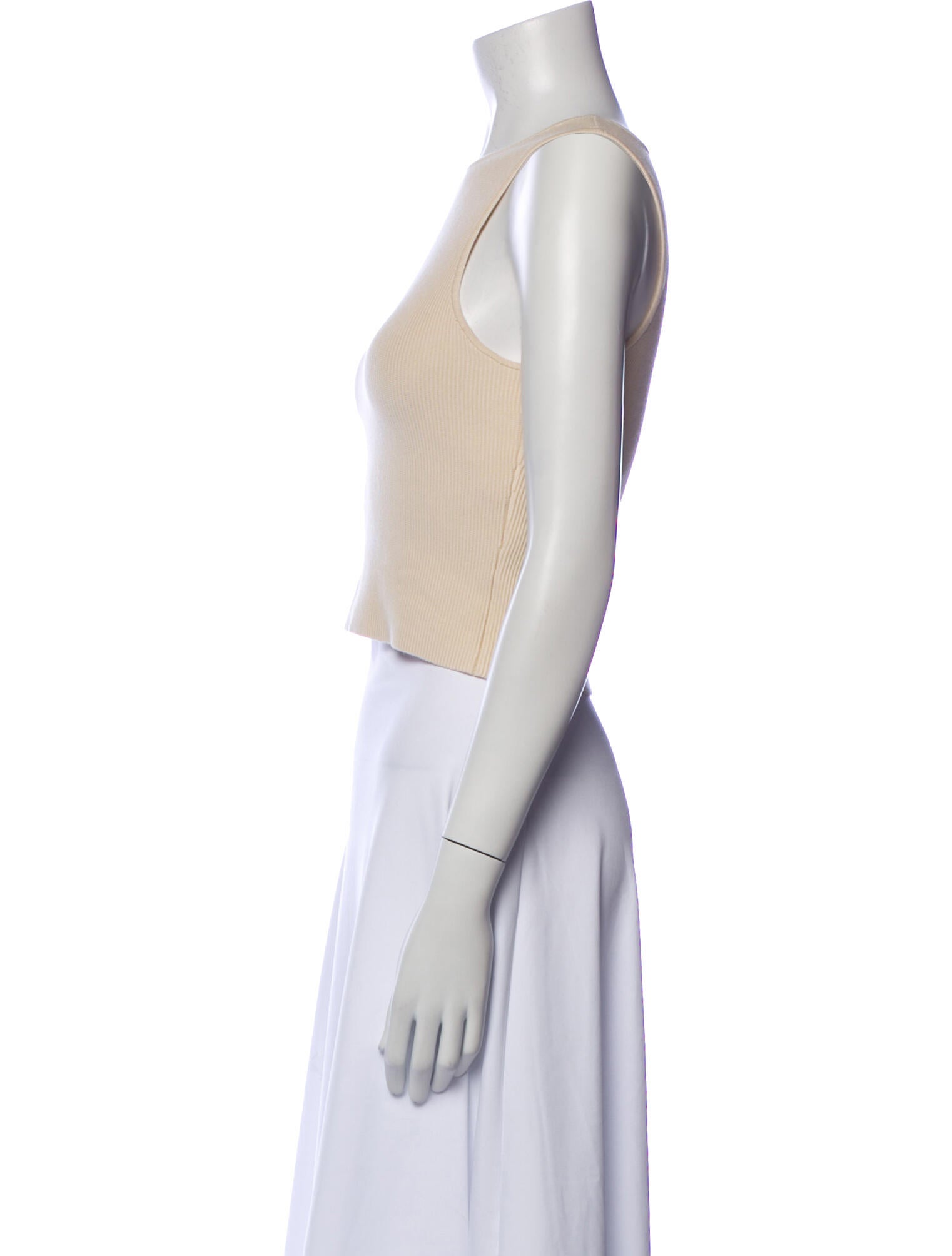 Reformation Crew Neck Sleeveless Crop Top